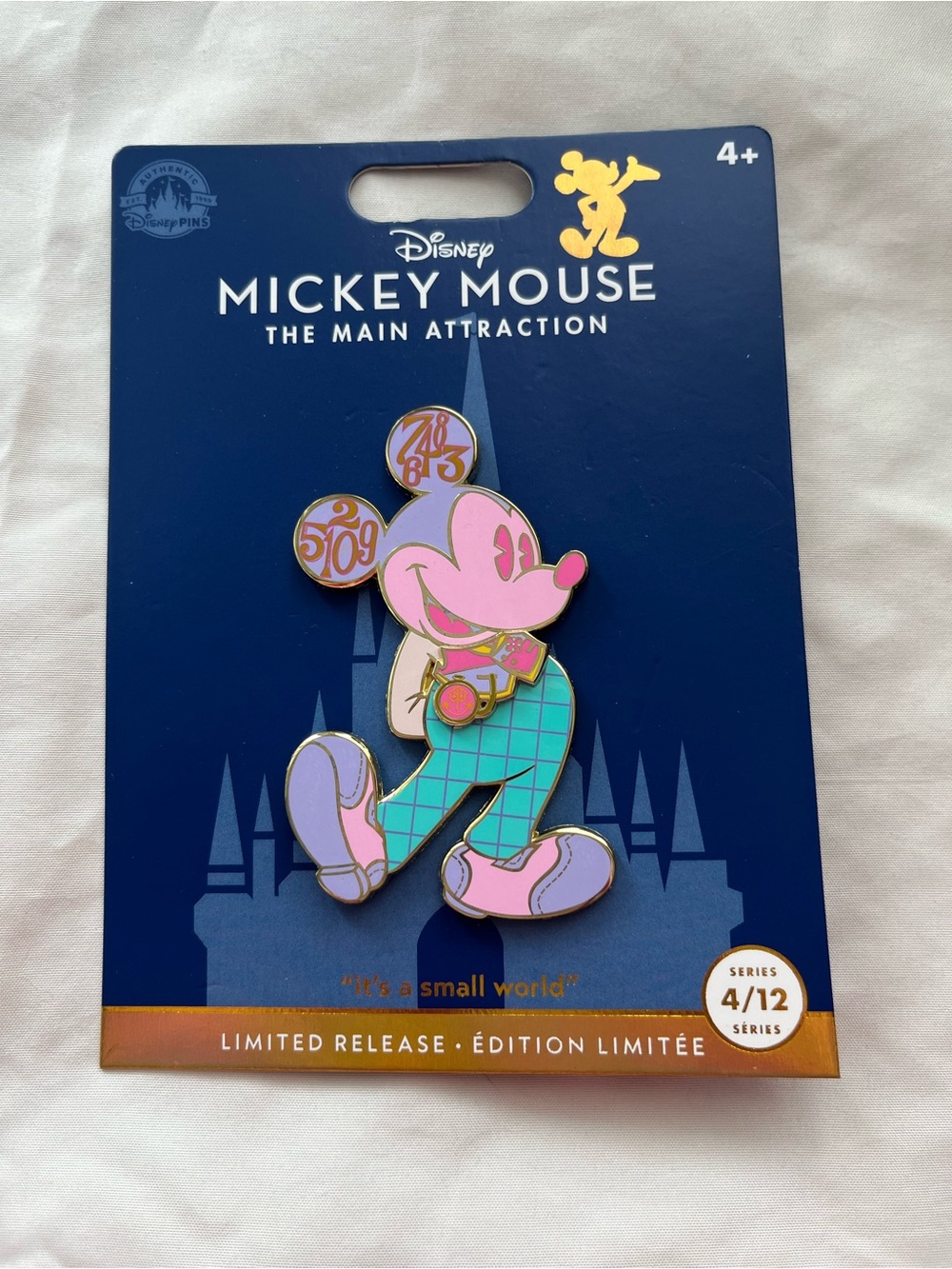 Disney Mickey Mouse The Main Attraction Pin 4/12 It’s A Small World LE NOC